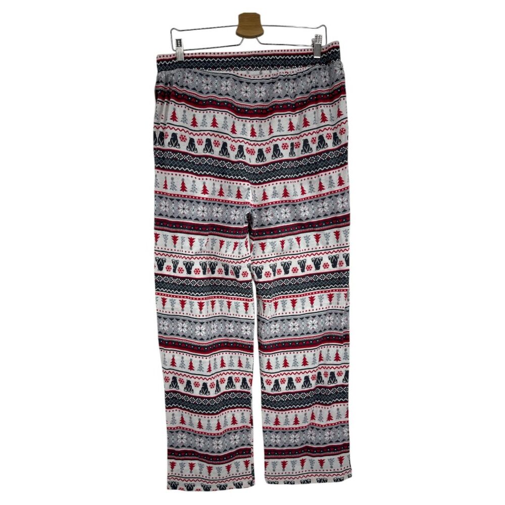 Polar Bear Pajama Pants Size Large Cuddl Duds Holiday Christmas Winter